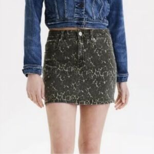 #94 AMERICAN EAGLE Hi-Rise Army Green Mini Skirt Size 00
